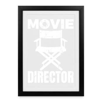 Director - Framed poster (27 × 37 cm) - black - Front