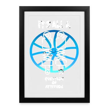 Suspension adjustment - Framed poster (27 × 37 cm) - black - Front