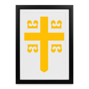 Byzantin - Affiche encadrée (27 × 37 cm) - noir - Devant