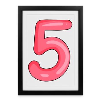 5 - Affiche encadrée (27 × 37 cm) - noir - Devant