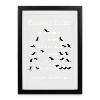 Crow Counting - Framed poster (27 × 37 cm) - black - Front