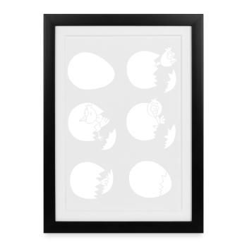 Discovering the world or not (white) - Framed poster (27 × 37 cm) - black - Front