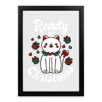 Ready For Christmas - Framed poster (27 × 37 cm) - black - Front