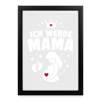 I'm going to be a mom - motherhood - Framed poster (27 × 37 cm) - black - Front