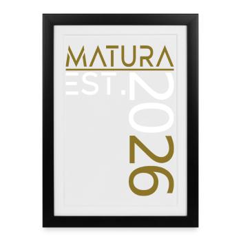 Maturité 2026 - Affiche encadrée (27 × 37 cm) - noir - Devant
