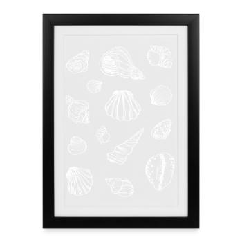 MUSSELS - Framed poster (27 × 37 cm) - black - Front