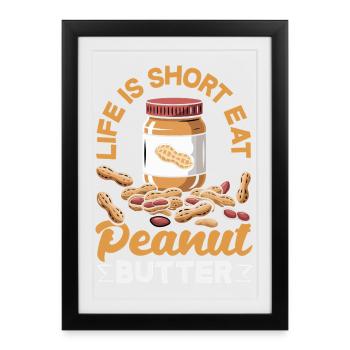 Look Partner Beurre de Cacahuète & Confiture Design - Affiche encadrée (27 × 37 cm) - noir - Devant