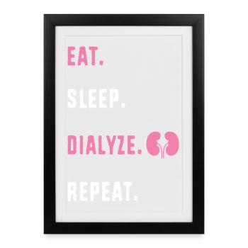 Dialysis Nurse - Framed poster (27 × 37 cm) - black - Front