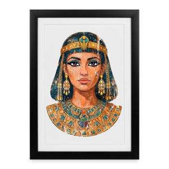 Cleopatra - Queen of Egypt (half fresco) - Framed poster (27 × 37 cm) - black - Front