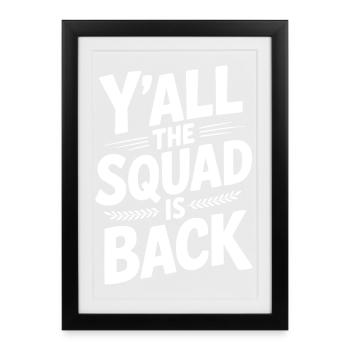 Vous tous, l’escouade est de retour - Affiche encadrée (27 × 37 cm) - noir - Devant