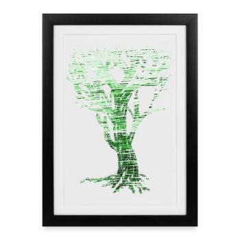 World Tree Nature Graphics - Framed poster (27 × 37 cm) - black - Front