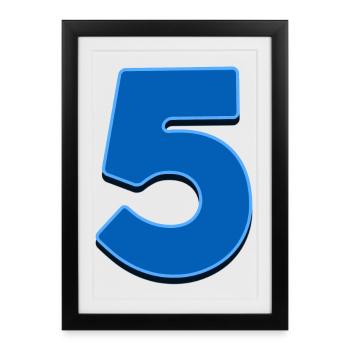 5 - Framed poster (27 × 37 cm) - black - Front