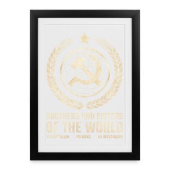 Communist Internationalism - Framed poster (27 × 37 cm) - black - Front