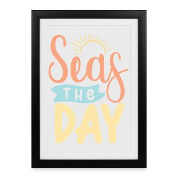 Mers Le Jour - Affiche encadrée (27 × 37 cm) - noir - Devant