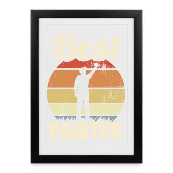 Best Painter - Framed poster (27 × 37 cm) - black - Front
