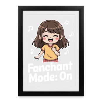 K-Pop Fanchant Korea Music - Framed poster (27 × 37 cm) - black - Front