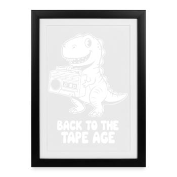 L’ère de la bande Dino Boombox - Affiche encadrée (27 × 37 cm) - noir - Devant