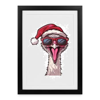 Bouquet Christmas Funny - Framed poster (27 × 37 cm) - black - Front
