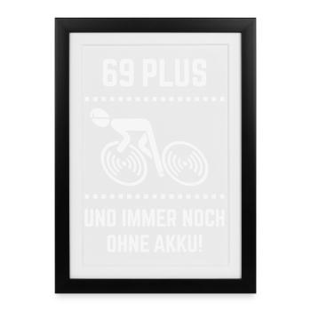 69 Plus – still without battery! Bicycle Road Bike W - Framed poster (27 × 37 cm) - black - Front