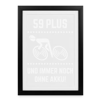 59 Plus – still without battery! Bicycle Road Bike W - Framed poster (27 × 37 cm) - black - Front