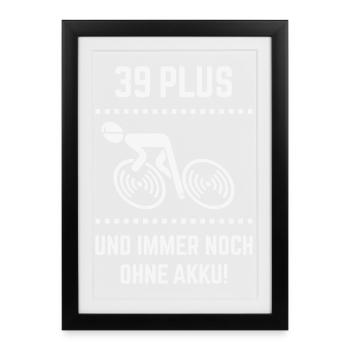 39 Plus – still without battery! Bicycle Road Bike W - Framed poster (27 × 37 cm) - black - Front