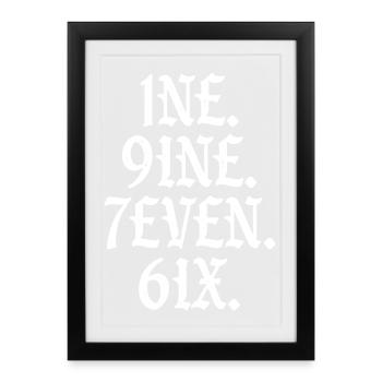 Millésime 1976 - Affiche encadrée (27 × 37 cm) - noir - Devant