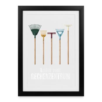 Programmierer Stundenlohn - Gerahmtes Poster (27 × 37 cm) - Schwarz - Vorne