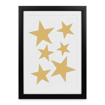 étoiles - Affiche encadrée (27 × 37 cm) - noir - Devant