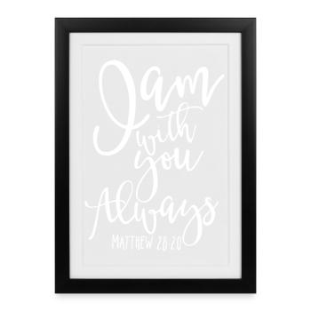Toujours (sombre) - Affiche encadrée (27 × 37 cm) - noir - Devant