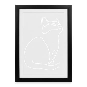 Kitten Cat Cat - Framed poster (27 × 37 cm) - black - Front