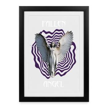 Ange déchu - Affiche encadrée (27 × 37 cm) - noir - Devant