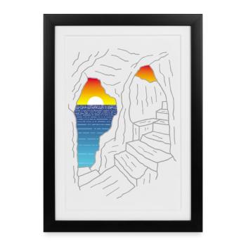 Staircase to Paradise - Framed poster (27 × 37 cm) - black - Front