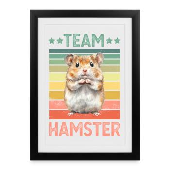Hamster - Affiche encadrée (27 × 37 cm) - noir - Devant
