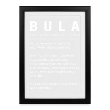 Fidji - Affiche encadrée (27 × 37 cm) - noir - Devant