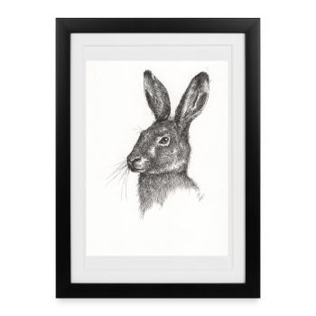Pas juste un autre lapin - Affiche encadrée (27 × 37 cm) - noir - Devant