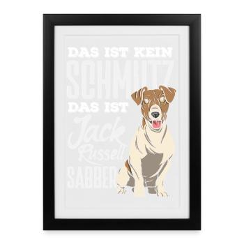 Funny Jack Russell Owner Gift - Framed poster (27 × 37 cm) - black - Front