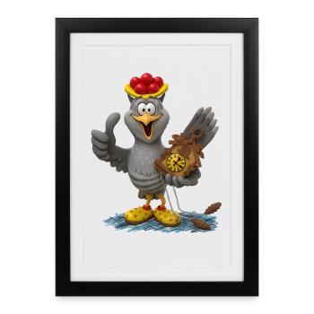 HarryCuckoo from the Black Forest 2.0 - Framed poster (27 × 37 cm) - black - Front