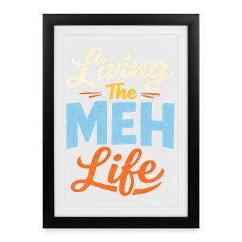 Sarcasm – Enjoying life to the fullest – L - Framed poster (27 × 37 cm) - black - Front
