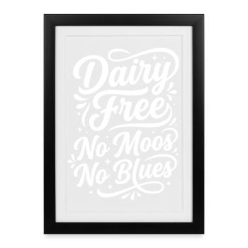 Gluten Free Moss Blues Humor Saying - Framed poster (27 × 37 cm) - black - Front