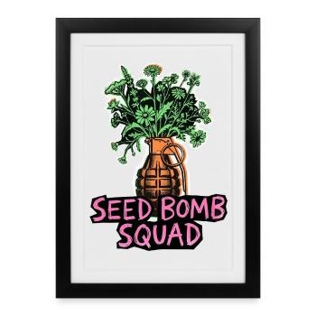 Seeds Planting Future - Framed poster (27 × 37 cm) - black - Front