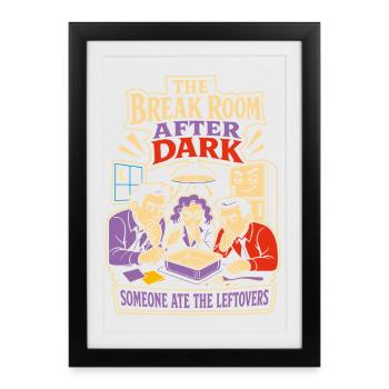 Break Room Mystery Office Leftovers - Framed poster (27 × 37 cm) - black - Front