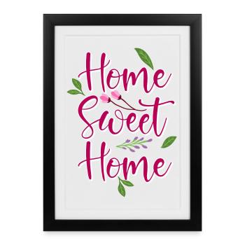 home - Affiche encadrée (27 × 37 cm) - noir - Devant