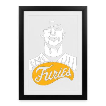 Furies Logo Vintage - Framed poster (27 × 37 cm) - black - Front