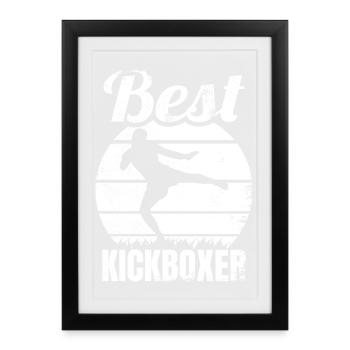 Best Kickboxer - Framed poster (27 × 37 cm) - black - Front