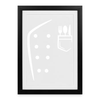 Chef, Job, Workaholic, Profession, Success, Career - Framed poster (27 × 37 cm) - black - Front