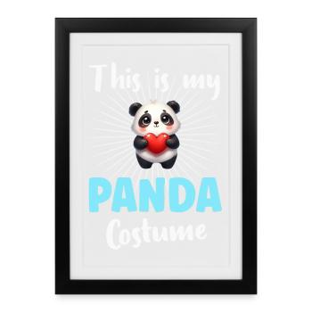 Panda Panda Bear - Framed poster (27 × 37 cm) - black - Front