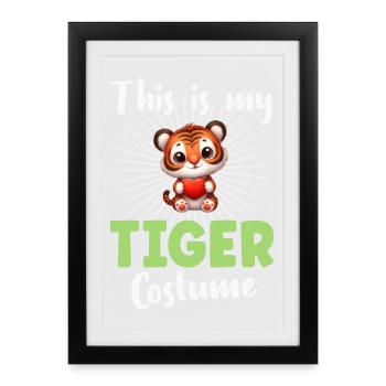 Tigre - Affiche encadrée (27 × 37 cm) - noir - Devant