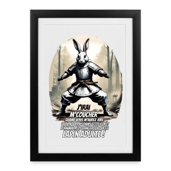 I'll go to bed when you've sworn to me... - Framed poster (27 × 37 cm) - black - Front