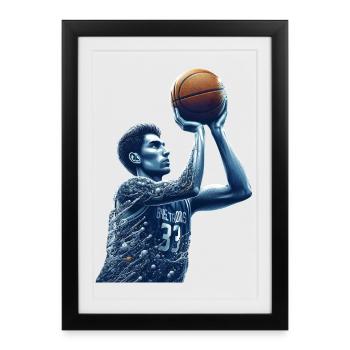 Basketball -Talent Splash - Framed poster (27 × 37 cm) - black - Front