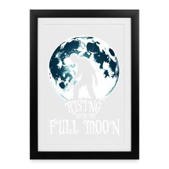ZOMBIE RISING WITH THE FULL MOON - Framed poster (27 × 37 cm) - black - Front